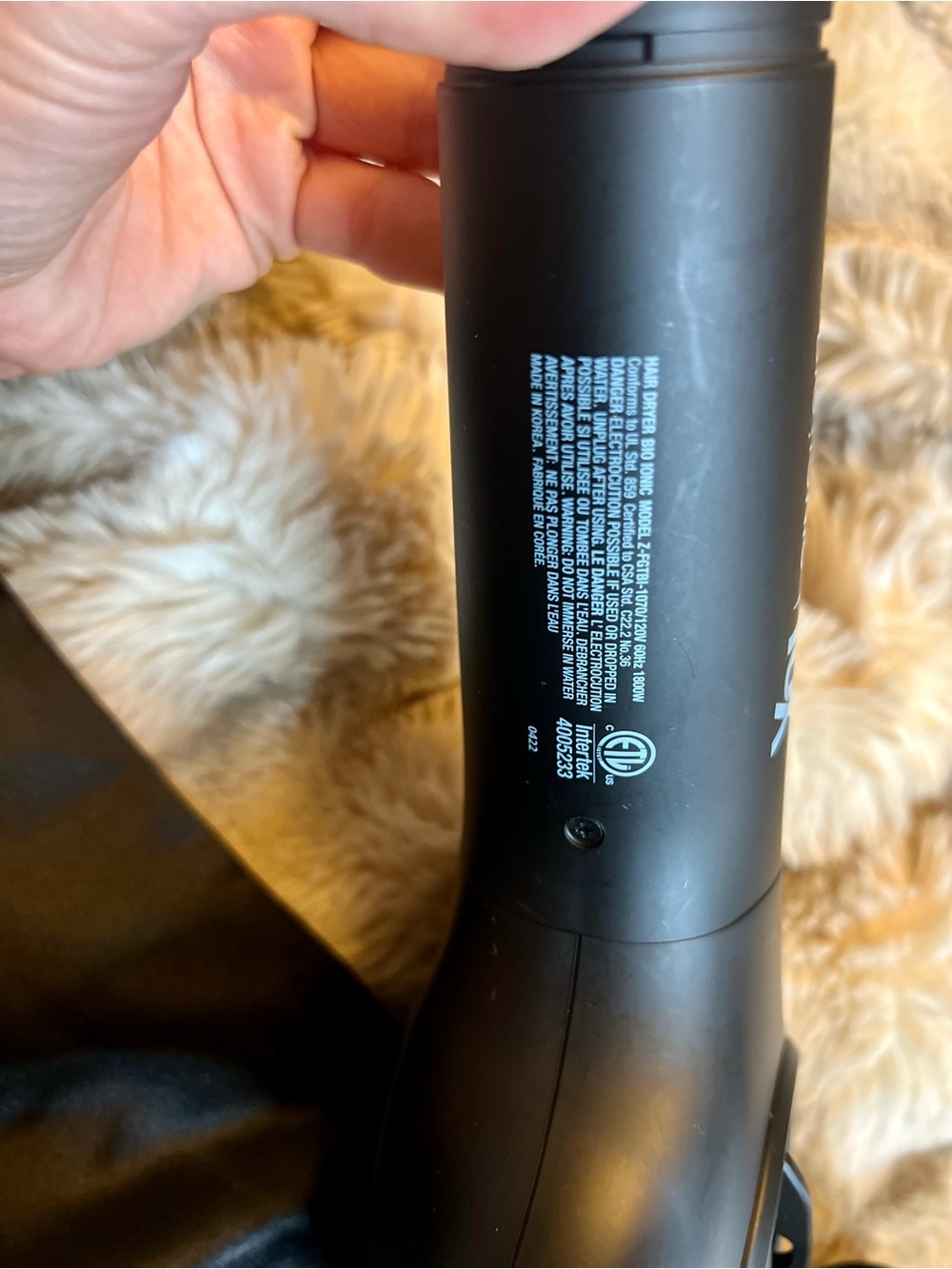 EUC Bio Ionic 10X UltraLight Speed Hair Dryer (MSRP $326.99) - Picture 6 of 8
